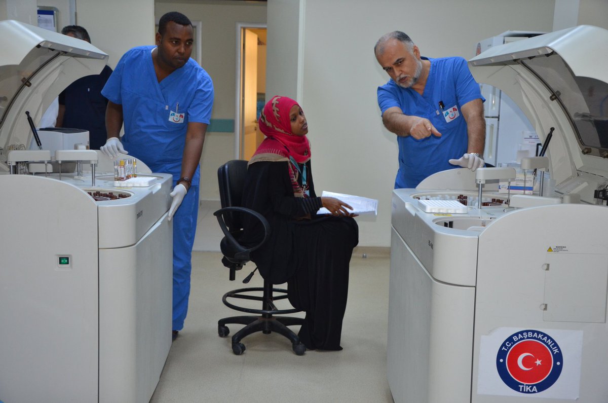 Somali Mogadişu Recep Tayyip Erdoğan hastanesi  laboratuvar sistemleri