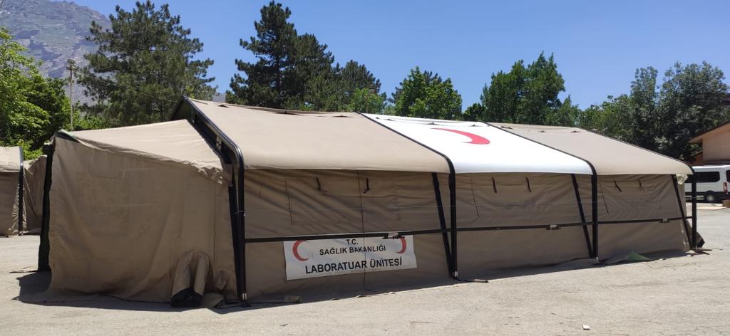 Sağlık Bakanlığı 4 set çadır hastane laboratuvarı